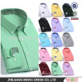 Latest oxford multi colored micro gingham contrast slim fit autumn mens shirts